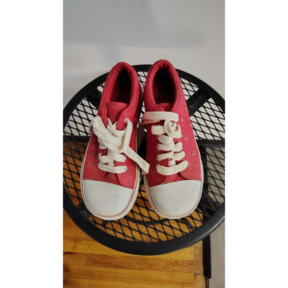 City Sneaks Red Sparkle Platform Shoes Size 6 - Picture 4 of 7